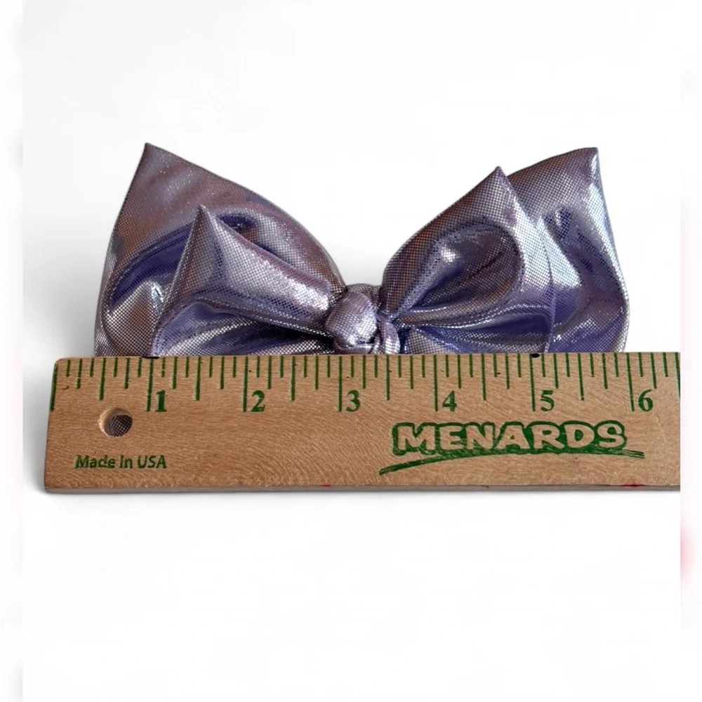 HANDMADE Shimmering Lavender Scrunchie And Bow Set